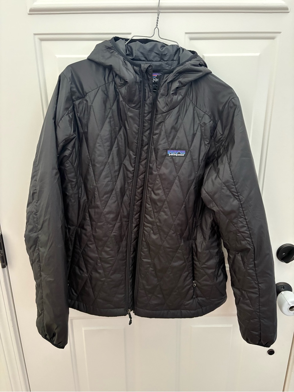 Patagonia Women’s Black Quilted Hooded Puffer Jacket